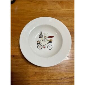 2 Vintage Oneida Kitchen China Chefs To Go Jennifer Garrant  rimmed soup bowls
